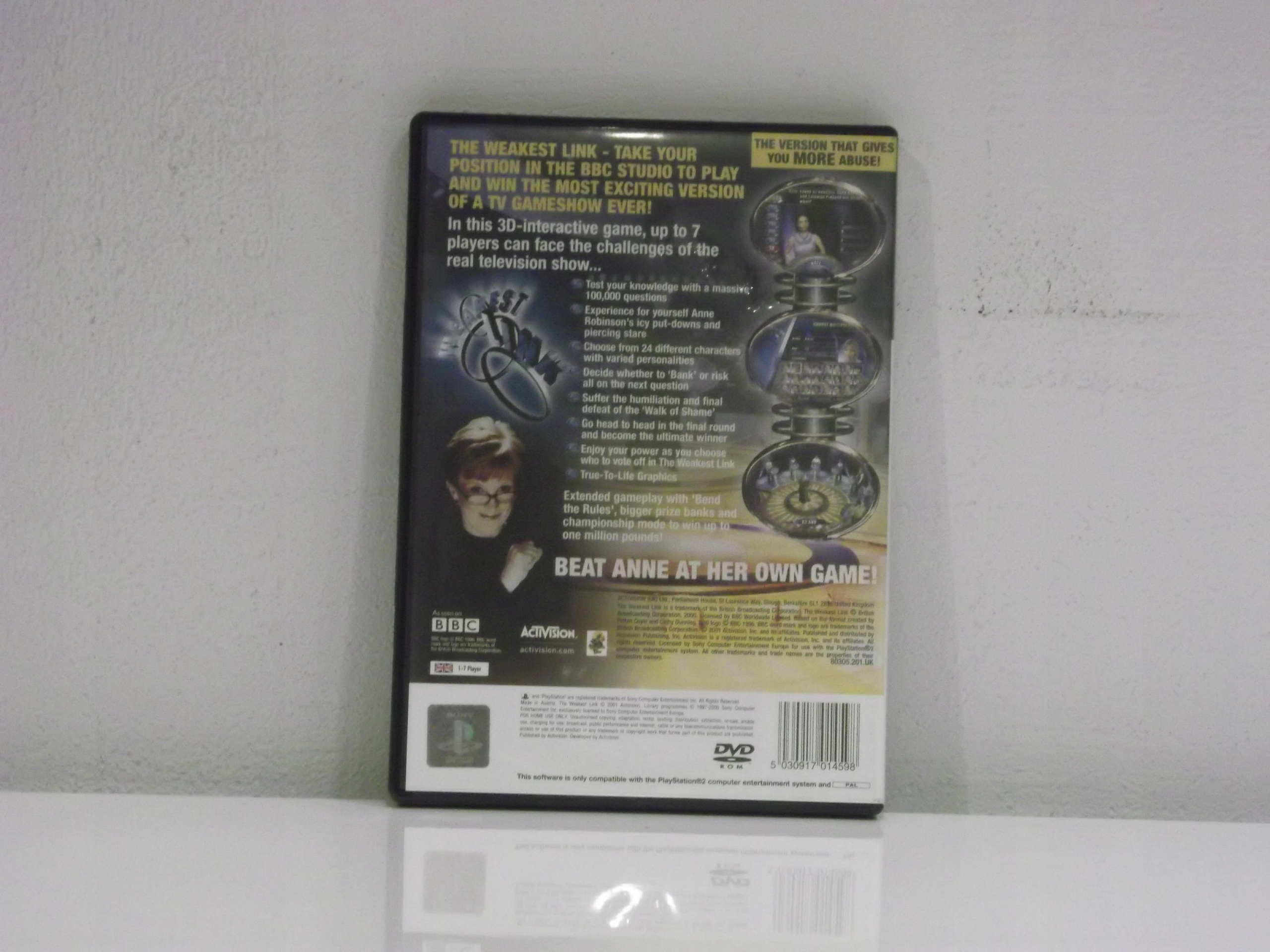 THE WEAKEST LINK PS2 Tematyka logiczne