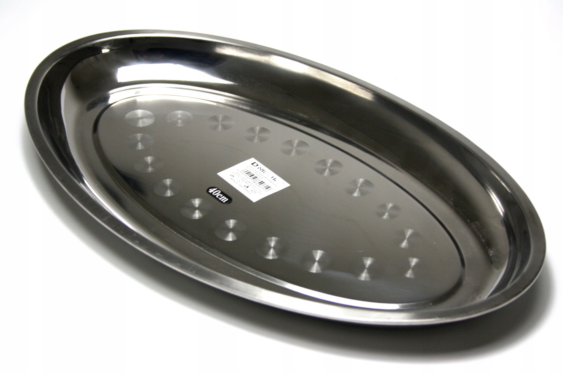 

Taca Tacka Metalowa Owalna Nierdzewna 39x24cm TC14