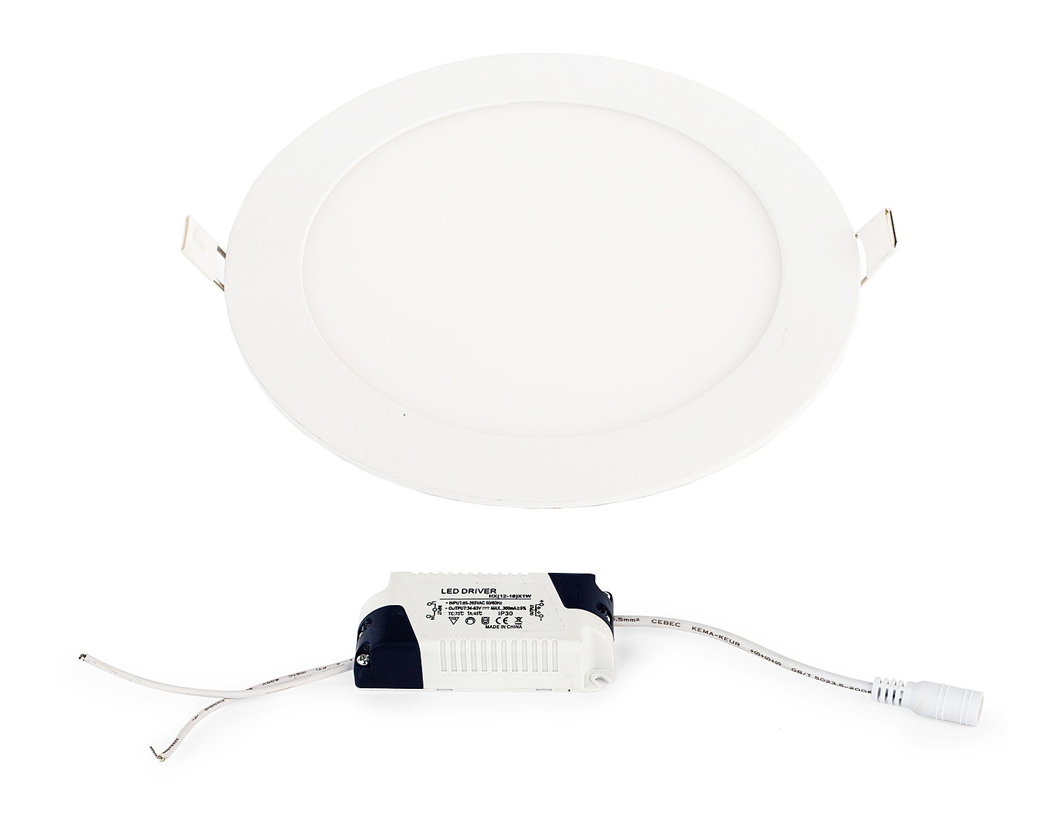 

Panel Led Okrągły Wpuszczany 18W plafon 3-barwy