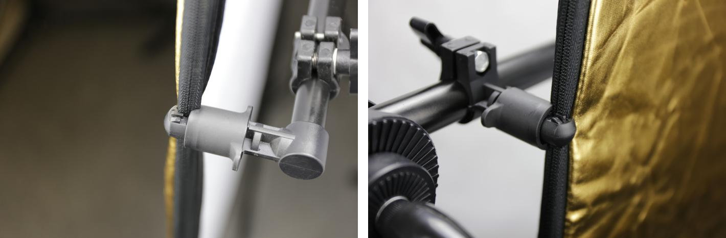 Regulowany uchwyt blend : mocowanie TOP na trzpień Model Abitus