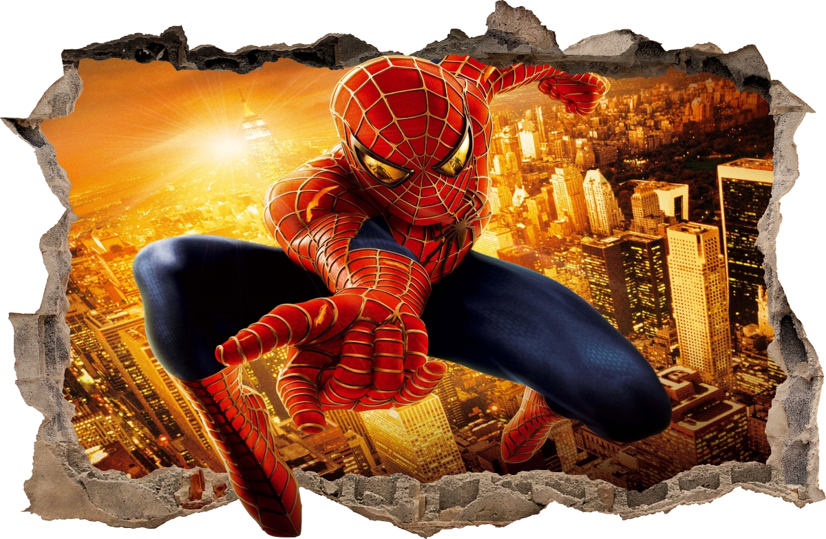 

Naklejki Na Ścianę Dziura Spiderman 64 100x65