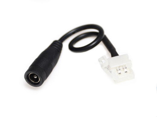 

Gniazdo złączka DC 2,1mm spinka do taśma Led 8mm