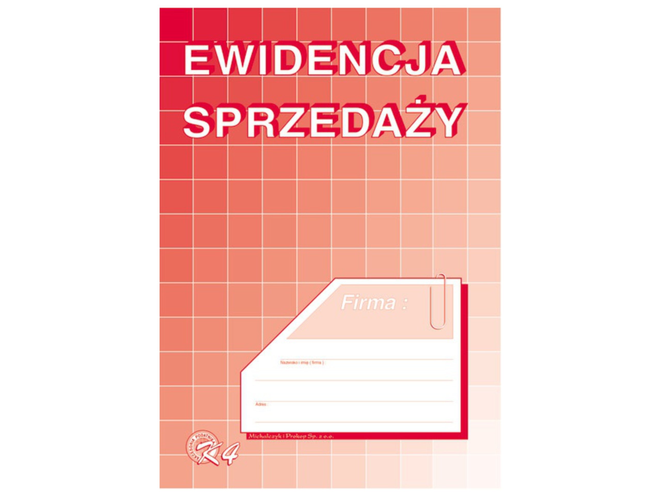 

Ewidencja sprzedaży Mipro K4 A5 32 strony offset