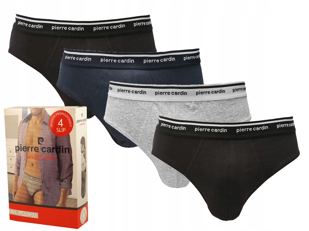 

Slipy Pierre Cardin męskie bawełna - 4 Pary - M