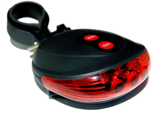

Lampka Led Laser Rower Latarka Tylna Lampki +bat