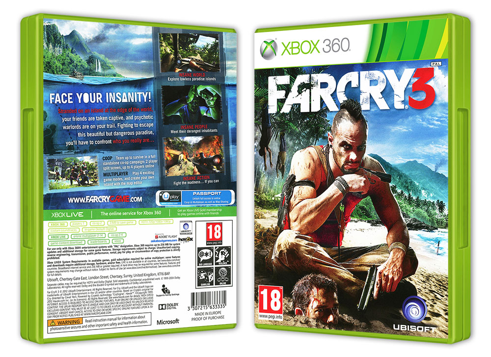 FAR CRY 3 Xbox 360 pudełkowa