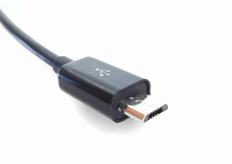 Микро - кабель USB к разъему 3,5 мм Aux Audio 1m цвет черный