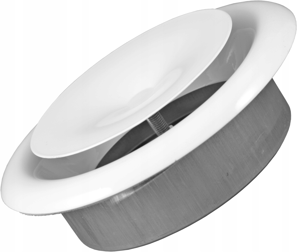 

Anemostat nawiewny 100 mm metalowy kratka ramka