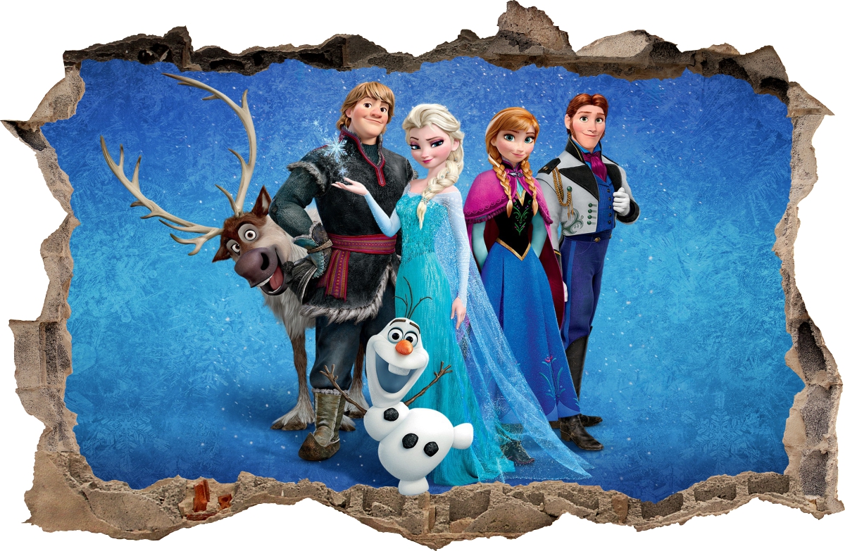 

Naklejki Na Ścianę Dziura Frozen Elsa 17 100x65 cm