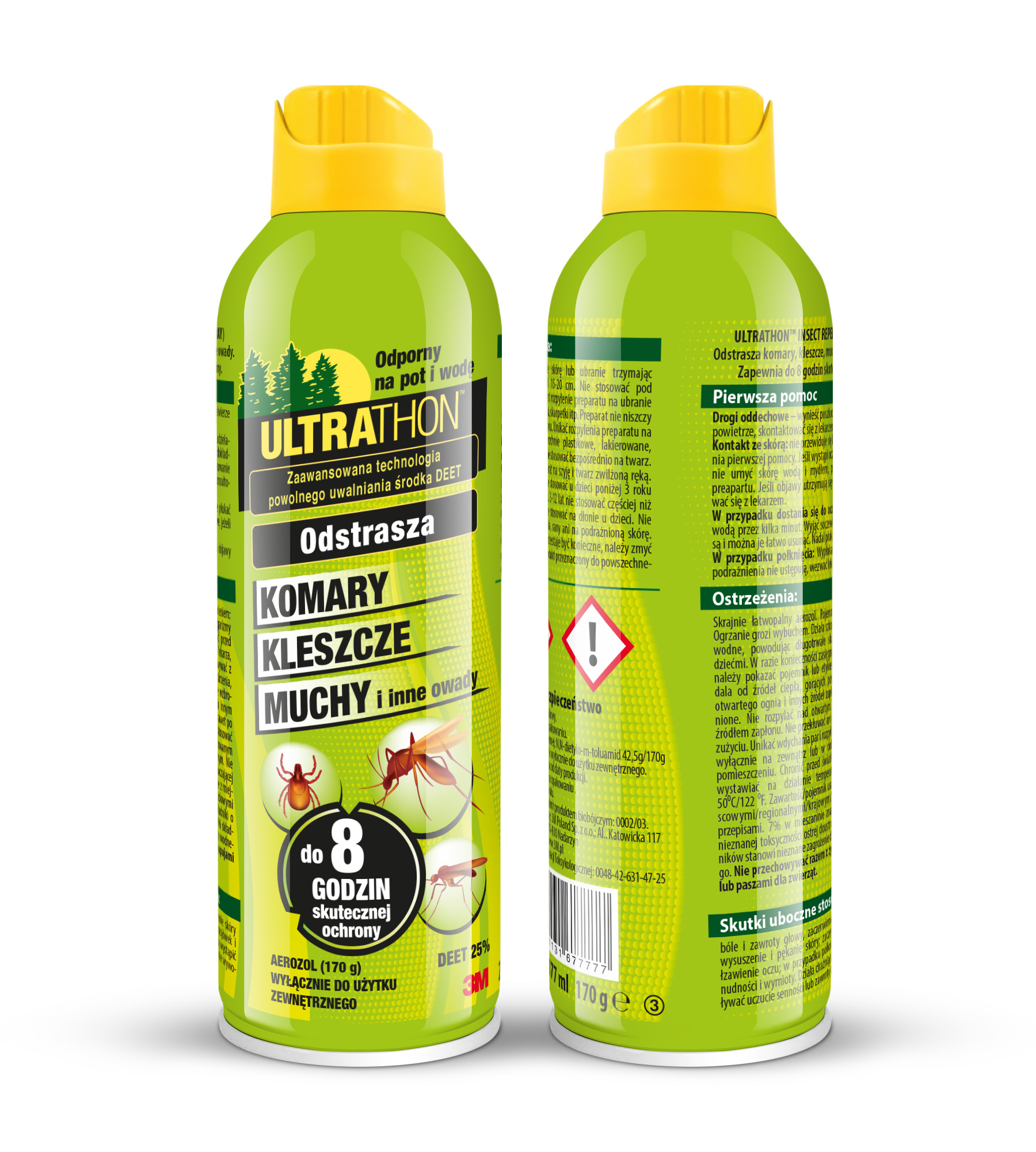 ŚRODEK NA KOMARY KLESZCZE 25% DEET ULTRATHON 2szt Kod producenta ULTRATHON SPRAY X2