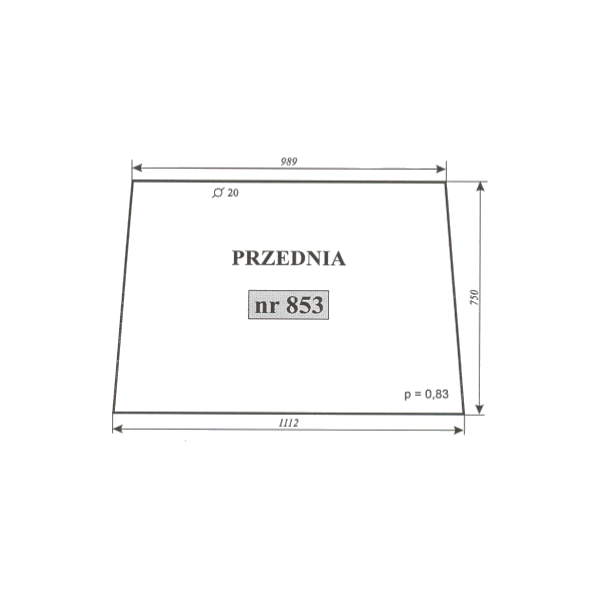 Ветровое стекло Fendt Farmer LS LSA 178810110010