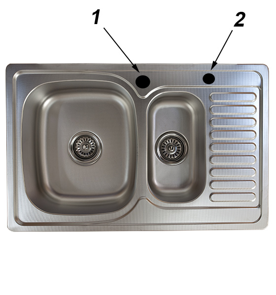 WYCIĘCIE OTWORU w zlewozmywaku metalowym otwór Kod producenta metalowy kuchenny metal zestaw syfon