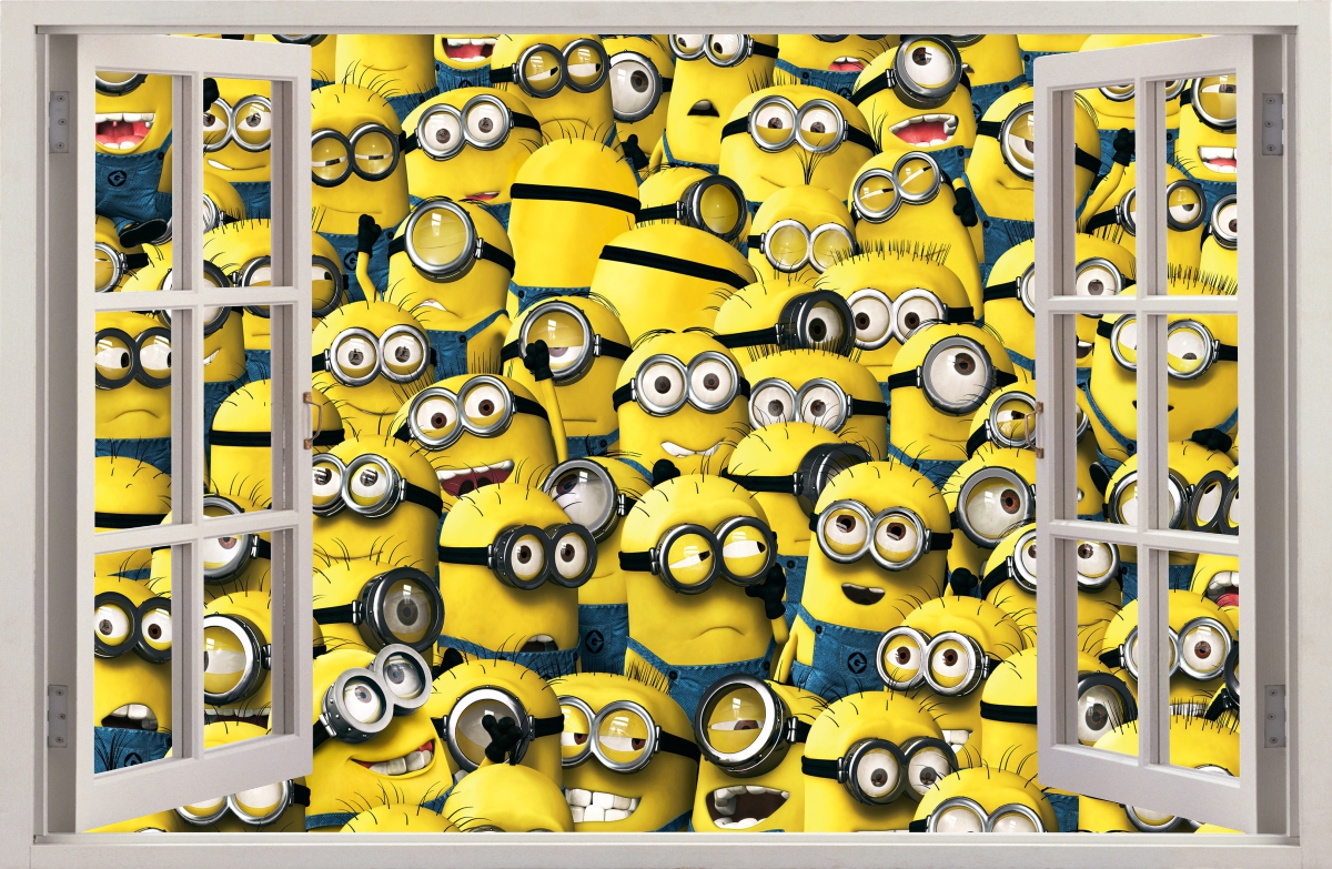 

Naklejki Na Ścianę Okno Minionki 13 100x65 cm