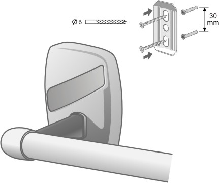OREGON BISK WIESZAK KĄPIELOWY 610 mm CHROM 79714 Marka Bisk