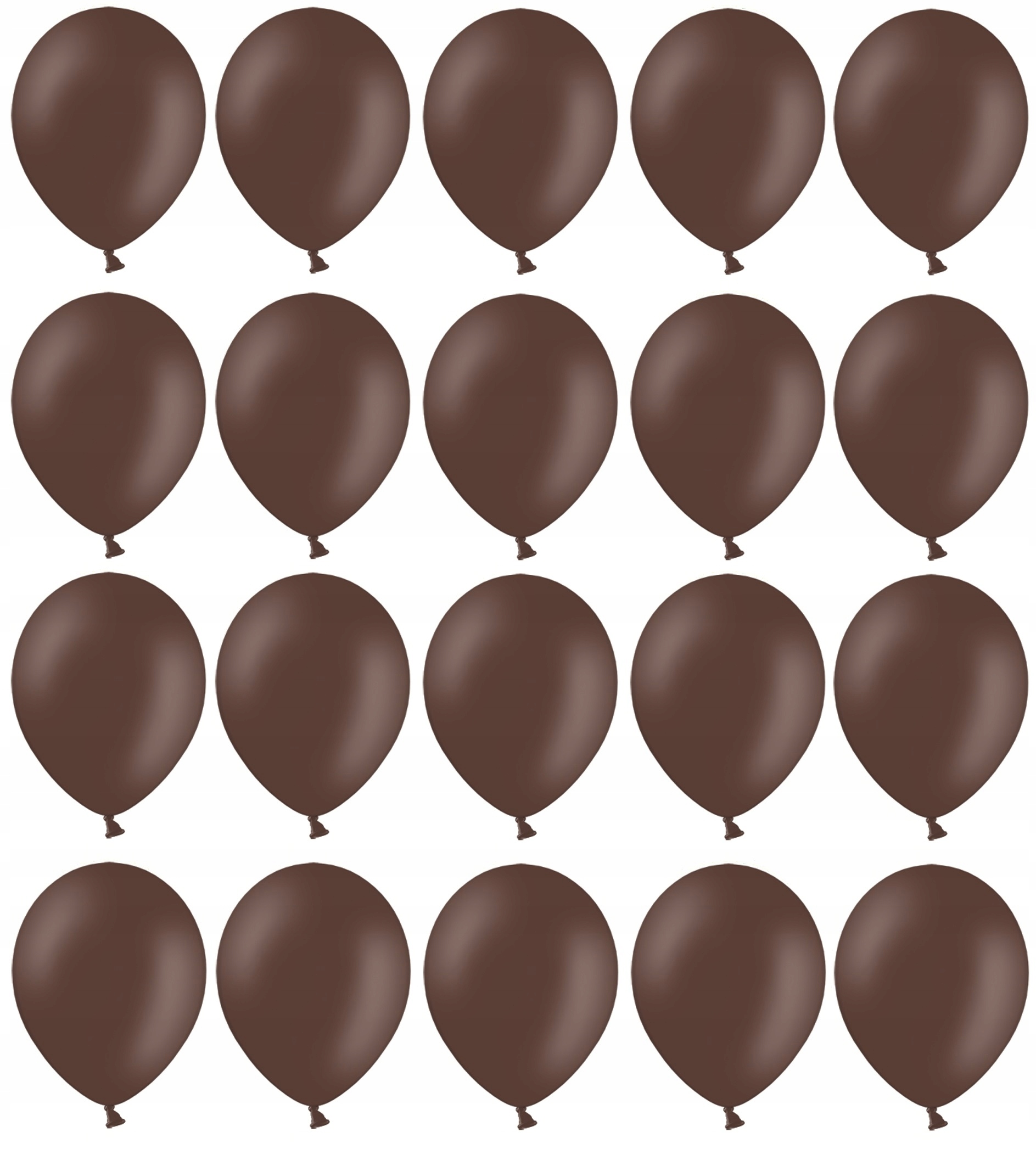 

Balony Brązowe 25cm Pastelowe 20szt ślub urodziny