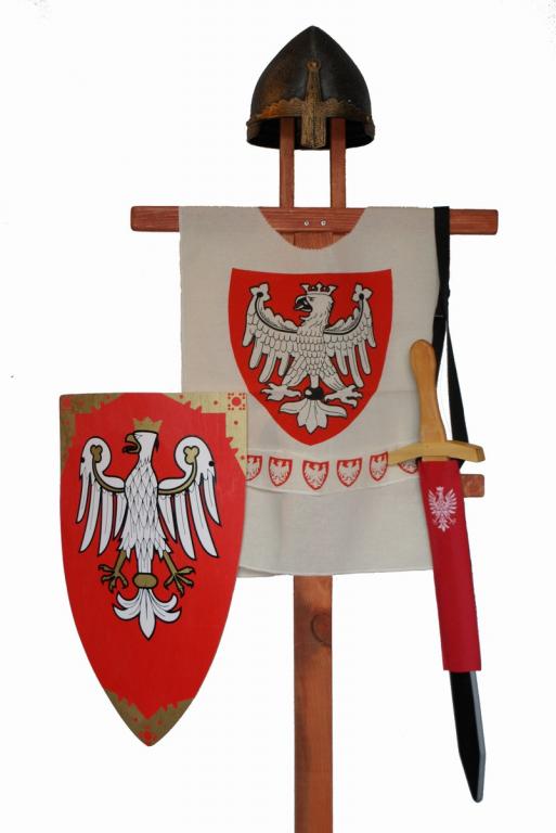 

Rycerz polski biały strój rycerza duży W-wa