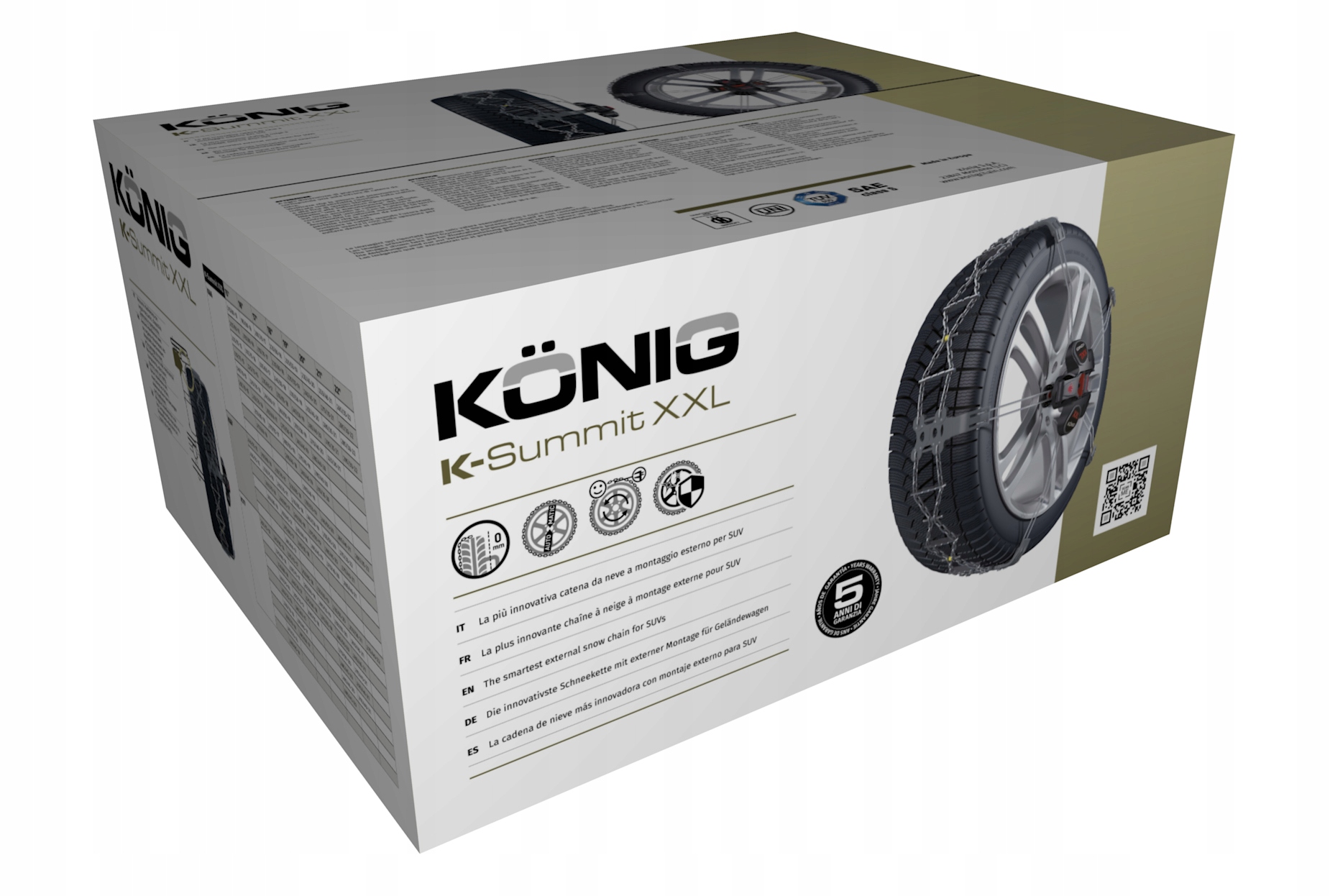 

Łańcuchy śniegowe K-summit K79 XXL 255/70R18