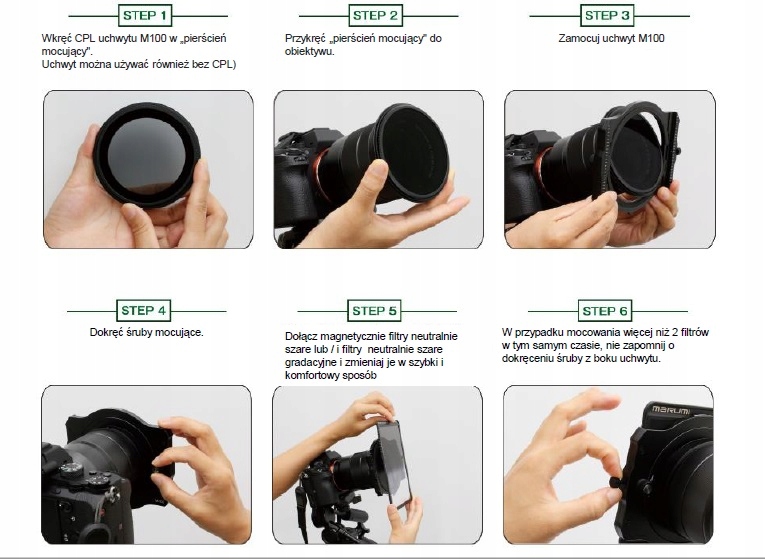 Marumi Square GND4 REVERSE Filtr Szary Połówkowy Model MSQGND4_REVERSE