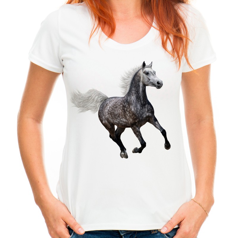 

Koszulka t-shirt bluzka z koniem jeździecka koń M