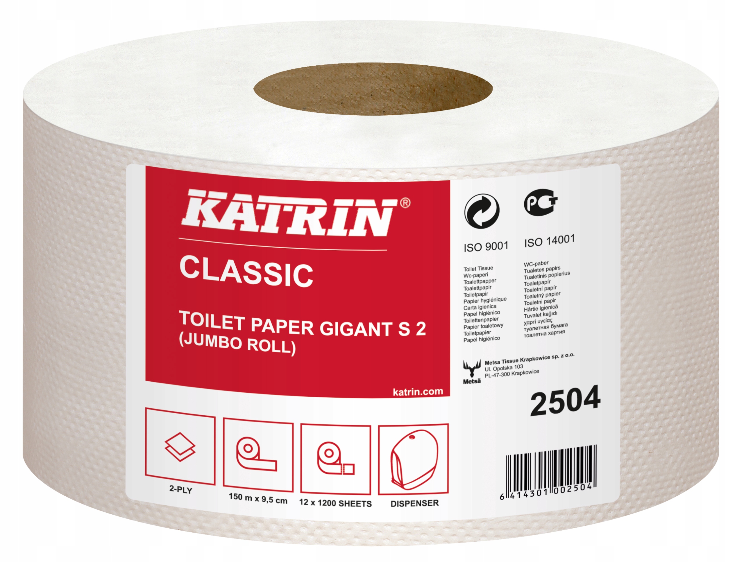 

Katrin Gigant S2 Papier toaletowy Jumbo biały 2504