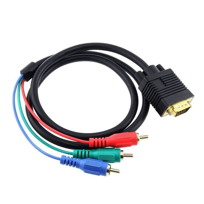 

Kabel Adapter Vga - Wideo 3 x Rca Cinch 1,5m