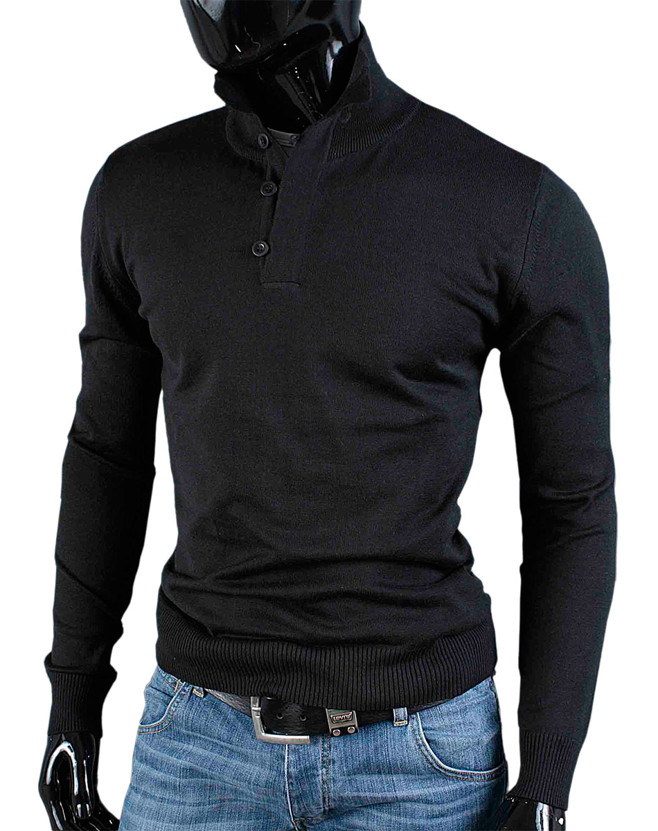 

Produkt_pl Sweter Męski Stójka CD06 Czarny__XXL