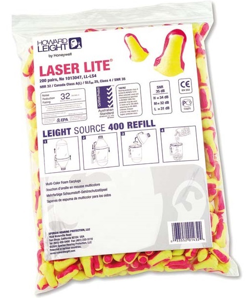 Zatyczki do Uszu Stopery Miękkie do Dozownika Laser Lite 200 Par Worek