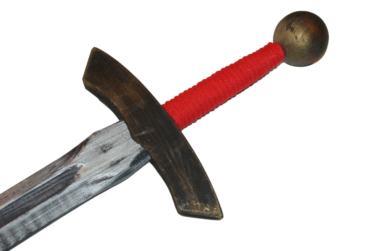 Miecz rycerski drewniany duży 71cm strój rycerza Marka inna marka