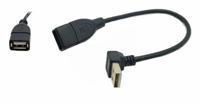 

Kabel Adapter kątowy Usb 2.0 Dolny wtyk - gniazdo
