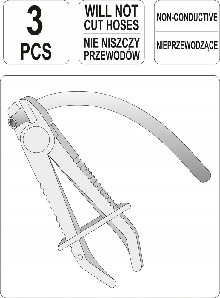 YATO SZCZYPCE ZACISKI DO PRZEWODÓW WĘŻY Z CIECZĄ EAN (GTIN) 5906083908408