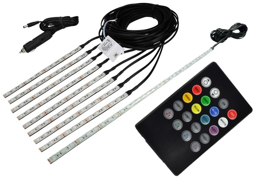 5903726313056 - BLINK LED кабины автомобиля RGB 8X30CM музыка + багажник