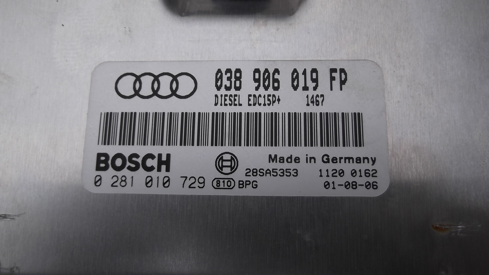 KOMPUTER SILNIKA 038906019FP AUDI A4 B6 Producent części Bosch