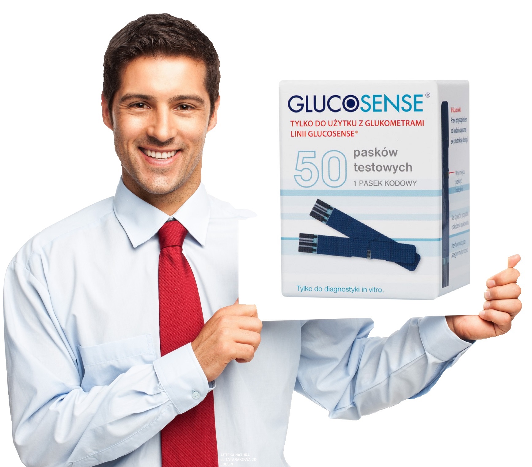 GLUCOSENSE 50 sztuk PASKI POMIAR GLUKOZY