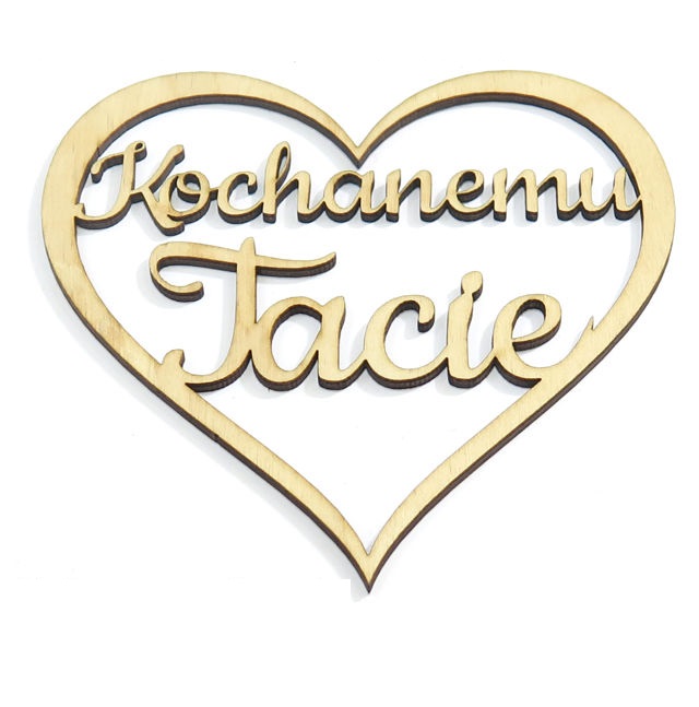 

Decoupage Serce Zawieszka 'Kochanemu Tacie' DD90