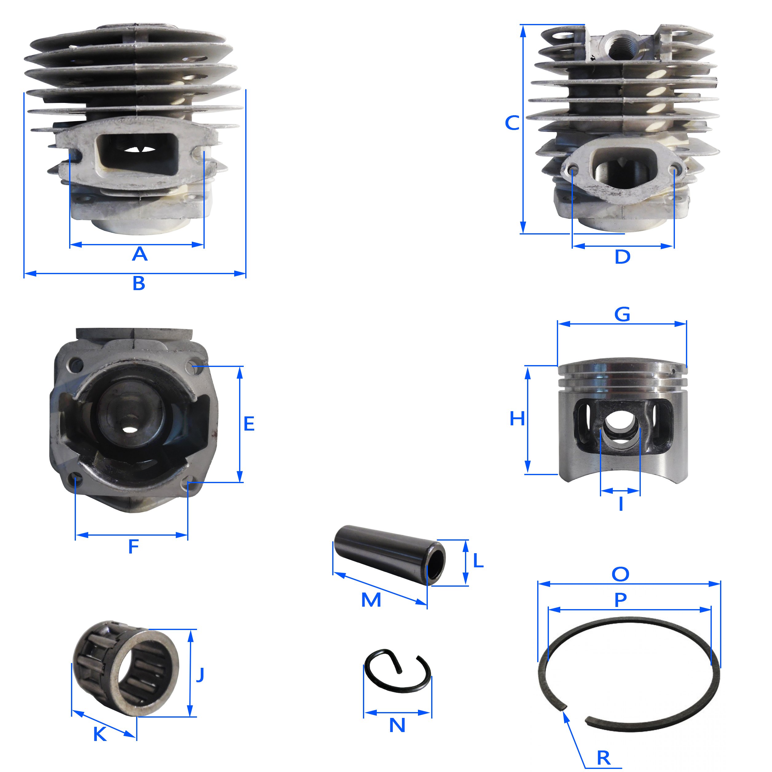 Bardzo Mocny Tłok Cylinder do Piły NAC SPS01-45 Kod producenta Zestaw naprawczy silnika