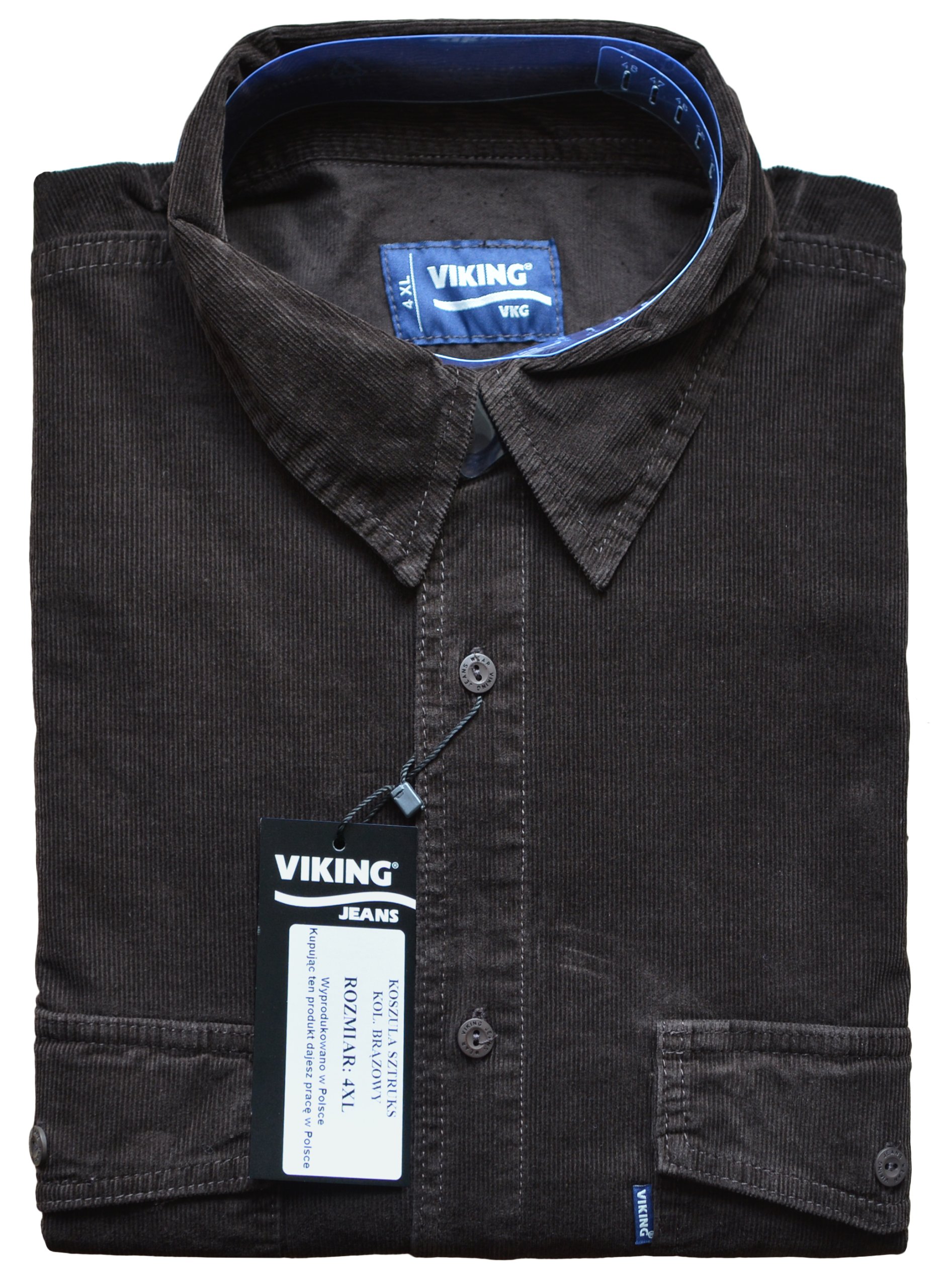 

Duża Koszula Sztruksowa Viking (brąz) 6XL