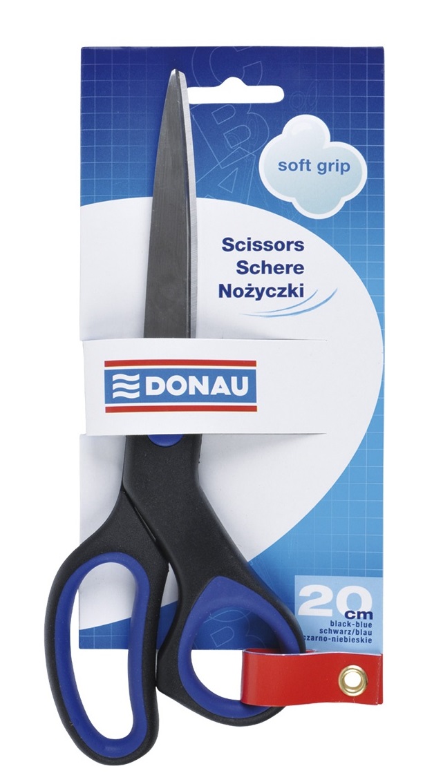 

Nożyczki Biurowe Donau Soft Grip Czarne 20CM