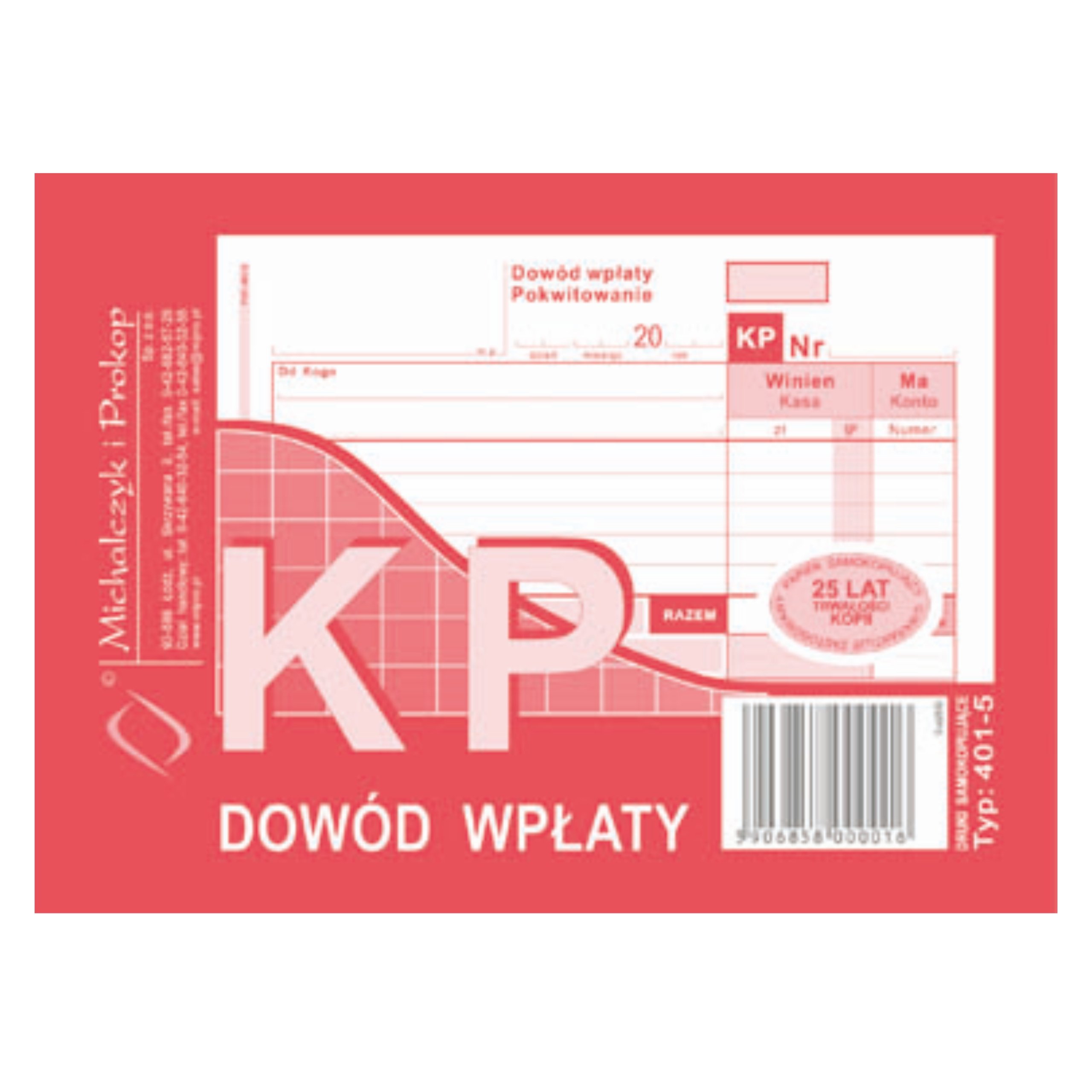 

Dowód wpłaty Kp Mipro A6 czerwony 401-5
