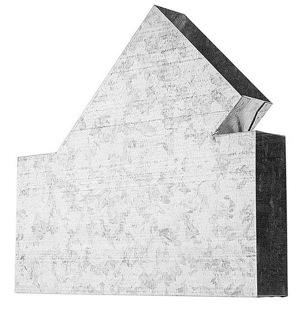 T-rozdělovač 45* obdélníkový pozink 250x50 mm