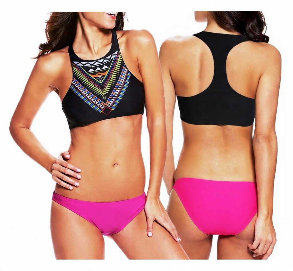 

Bikini strój kąpielowy z topem Boho 41661 tu 40 L