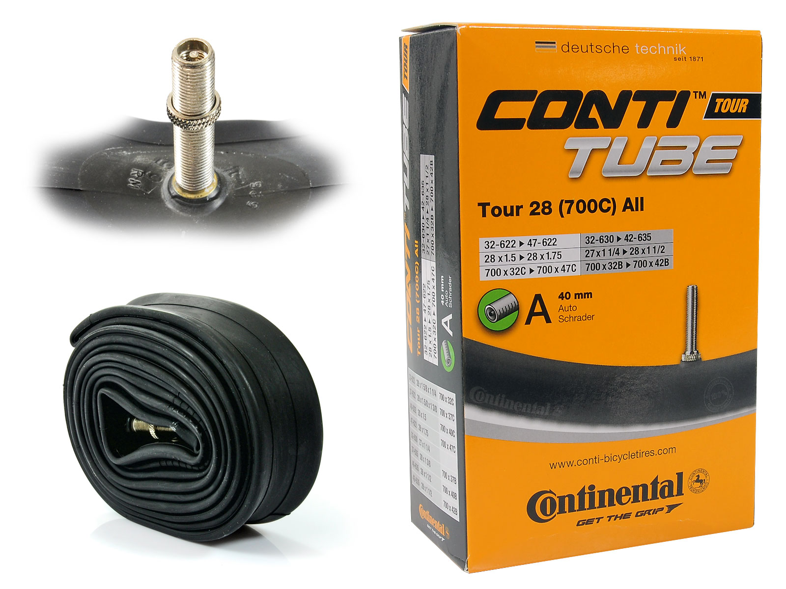 

Dętka Tour Continental 28'' x 1,25'' -1,75'' auto