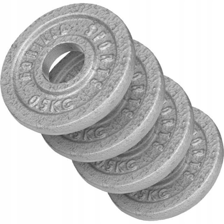 

Zestaw obciążeń żeliwnych 4x0,5 kg