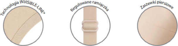 HALKA SUGAR Flirty koronkowa JULIMEX invisible XL Rodzaj halka