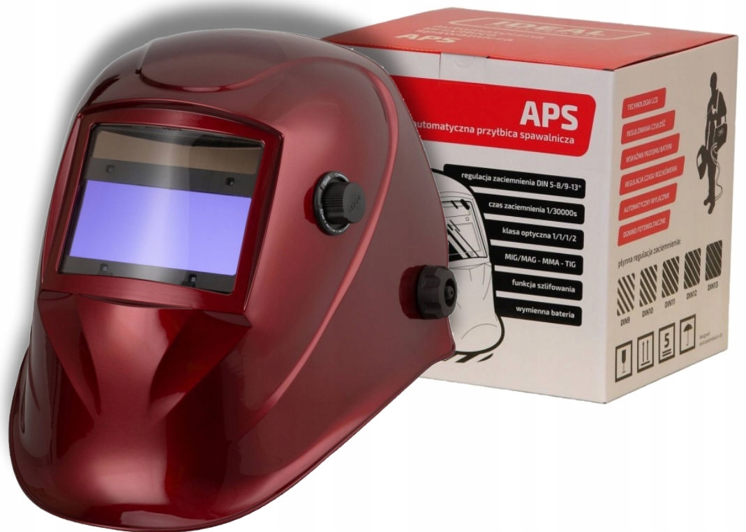 

Przyłbica automatyczna APS-510G Red Ideal maska