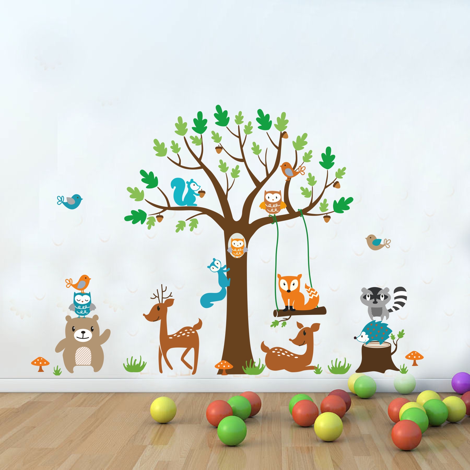 Naklejki na ścianę ścienne dla dzieci sówki sowy Bohater brak