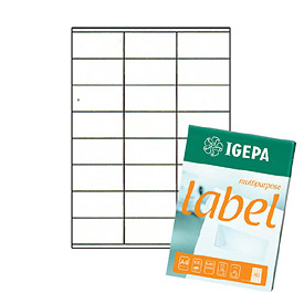 

Etykiety Samoprzylepne Igepa 70x36 (24 na A4)