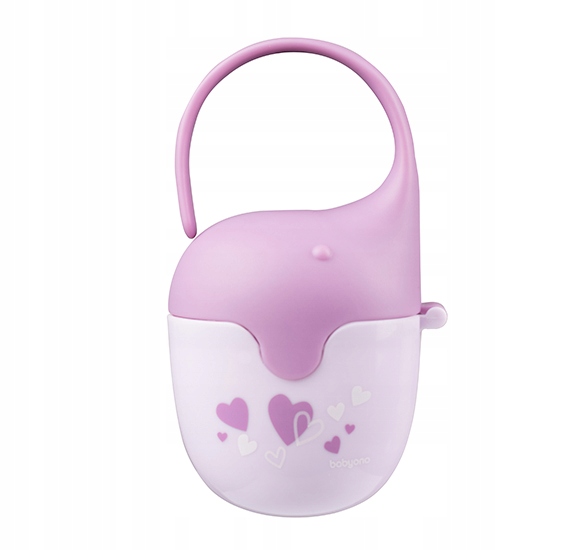 Pojemnik na smoczek Słonik Babyono 529 jagodowy Marka Babyono