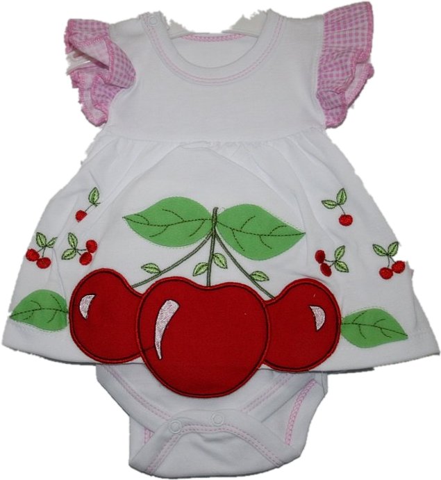 

Canini * Piękna Sukienka Z Body Jabłuszka - 68 cm