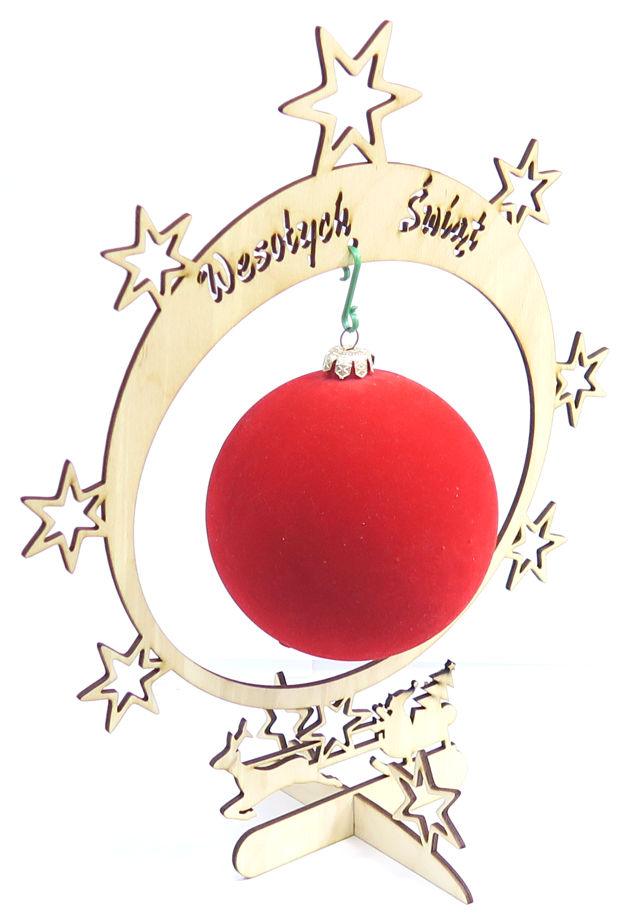 CHOINKA STOJAK NA BOMBKĘ do 15cm DECOUPAGE KX71