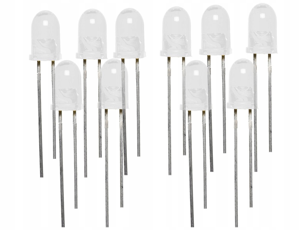 

Diody Led 5MM Białe Zestawy Komplet 10SZT